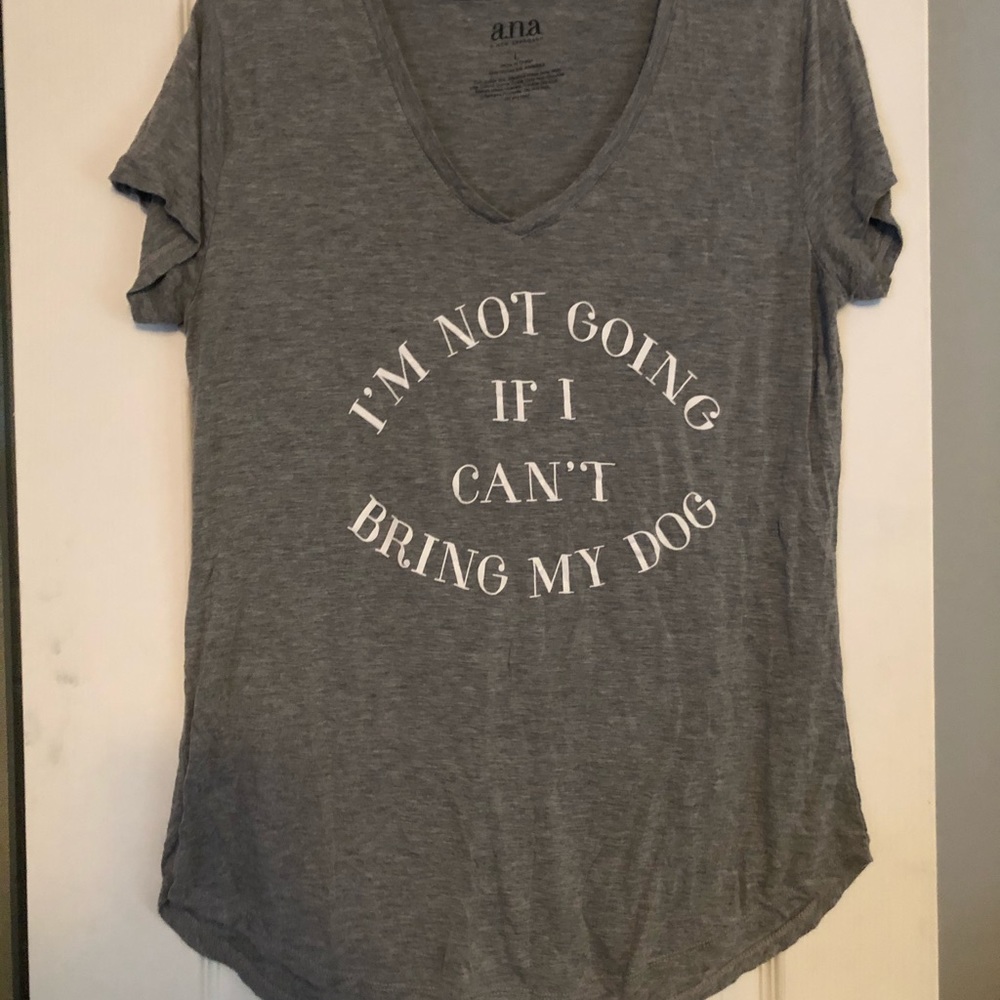 Grey V Neck Tee